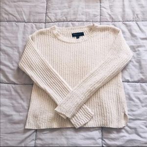 aeropostale white knit sweater